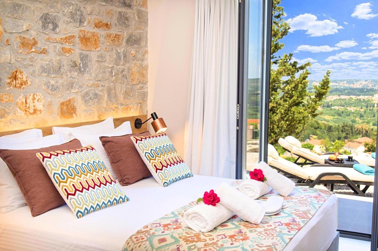 Villa Vardis Heated Pool Vryses ภายนอก รูปภาพ